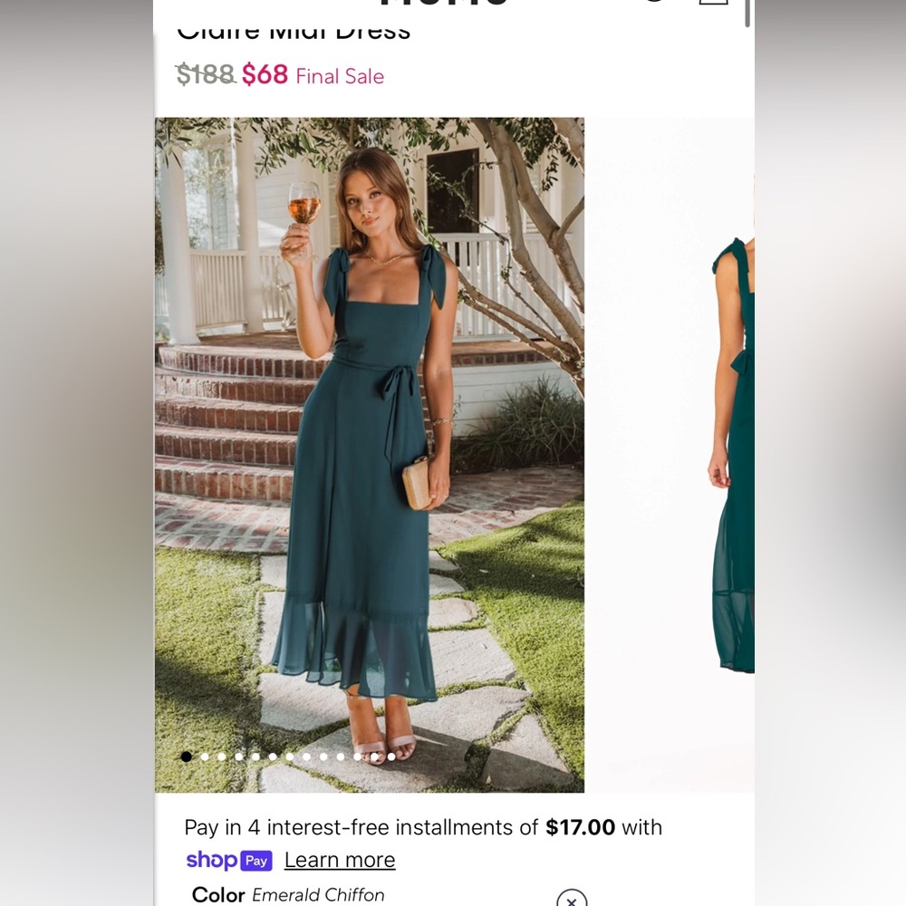 Show Me Your Mumu Claire Midi Dress S